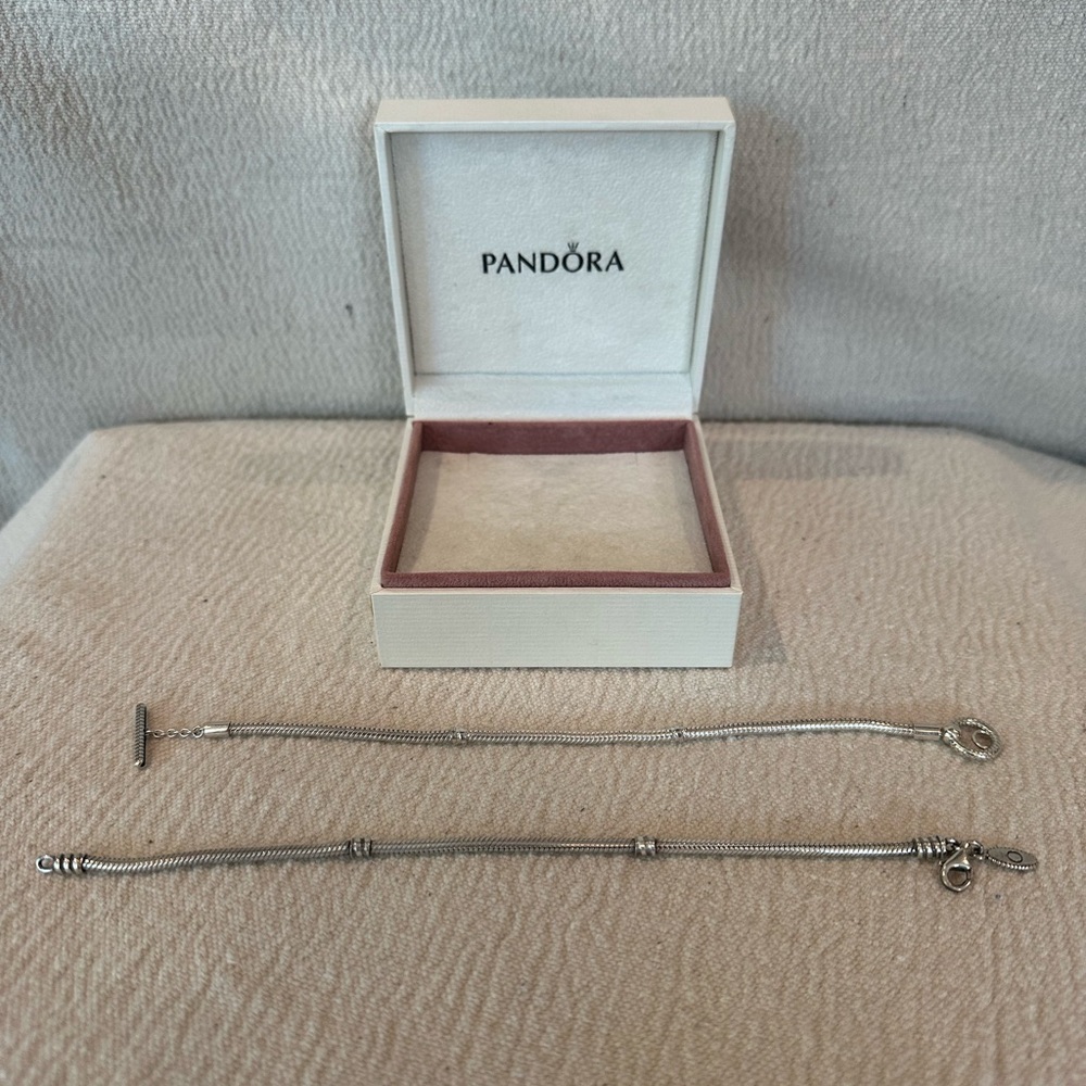 Pandora Elegant Silver Bracelets Set